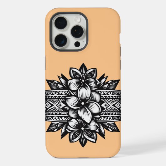 ポリネシアのフローラ iPhoneケース (裏面)