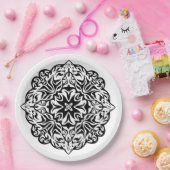 ポリネシアのマオリのスタイルの入れ墨の曼荼羅の民族の芸術 ペーパープレート (パーティー)