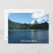 ポリネシアのモレフランスのア島。 ポストカード (正面/裏面)