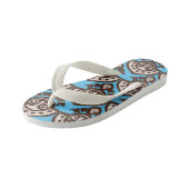 ポリネシアのリゾートキッズフリップフロップ キッズビーチサンダル (アングル)