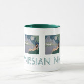 ポリネシアの夜のマグカップ マグカップ (中央)