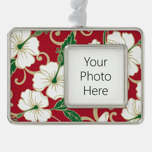 ポリネシアの夢（クリスマス） シルバープレートフレームオーナメント (正面)