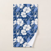 ポリネシアの夢（青）バスタオルセット バスタオルセット (ハンドタオル)