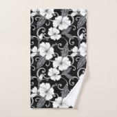 ポリネシアの夢（黒）バスタオルセット バスタオルセット (ハンドタオル)