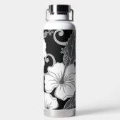 ポリネシアの夢（黒）水瓶 ウォーターボトル (背面)