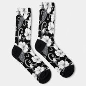 ポリネシアの夢（黒）靴下 ソックス (右)