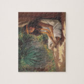 ポリネシアの女の子のポートレート-ヘレンT. Dranga ジグソーパズル (縦)