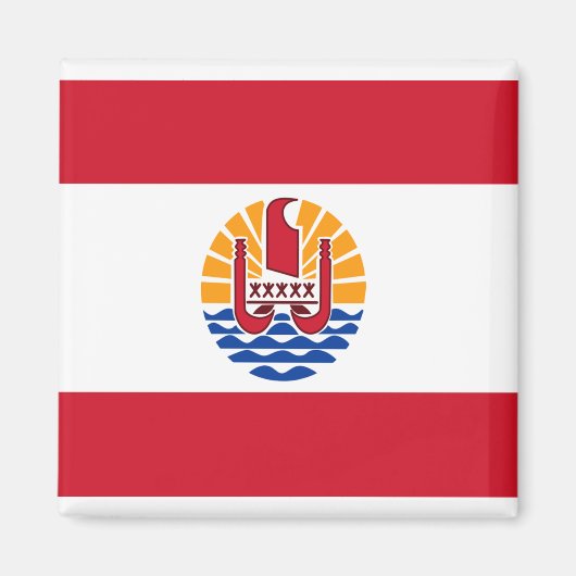 ポリネシアの旗 マグネット (正面)