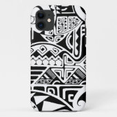 ポリネシアの種族の"石"の入れ墨のデザイン Case-Mate iPhoneケース (裏面)