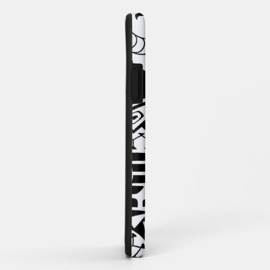 ポリネシアの種族の"石"の入れ墨のデザイン Case-Mate iPhoneケース (裏面/右)