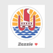 ポリネシアの紋章フランスの シール (シート)