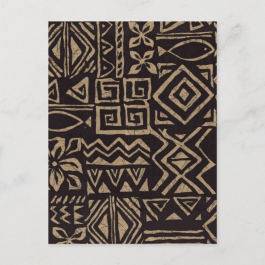 ポリネシアデザインはがき ポストカード (正面)