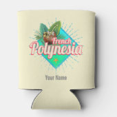 ポリネシアフランスのアイランドパシフィックヴィンテージ土産 缶クーラー (裏面)