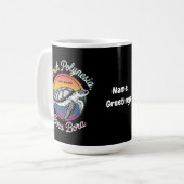 ポリネシアフランスのボラボラモレアタヒチカメ コーヒーマグカップ (正面左)