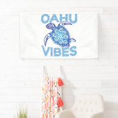 ポリネシアブルートライバルウミガメOahu Vibes 横断幕 (インサイチュ)