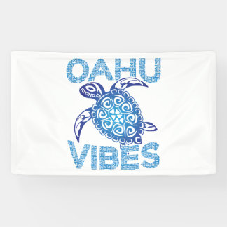 ポリネシアブルートライバルウミガメOahu Vibes 横断幕