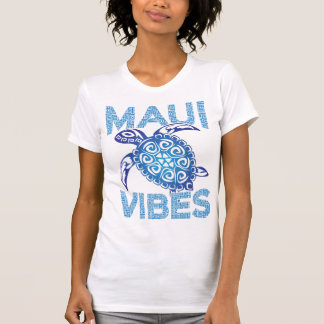 ポリネシアブルートライバルシータートルマウイビベス Tシャツ