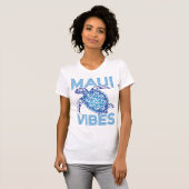 ポリネシアブルートライバルシータートルマウイビベス Tシャツ (正面フル)