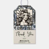 ポリネシアプリンセスブルーフローラトバル誕生日 ギフトタグ (正面)