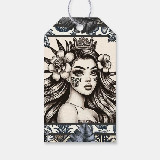 ポリネシアプリンセスブルーフローラトバル誕生日 ギフトタグ (裏面)