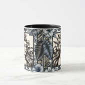 ポリネシアプリンセスブルーフローラトライバル マグカップ (中央)