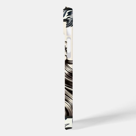 ポリネシアプリンセスブルーフローラトライバル Case-Mate iPhoneケース (裏面 / 左)