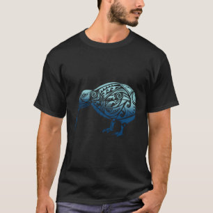 ポリネシアマオリKiwiバード海ブルーニュージーランド Tシャツ