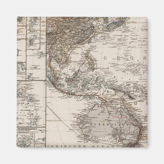 ポリネシアマップ マグネット (正面)