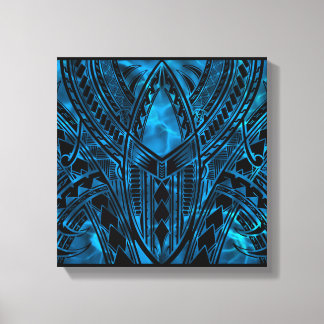 ポリネシアンパターンデザイン キャンバスプリント