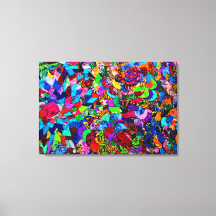 ポリネシアンパターン24x36 キャンバスプリント