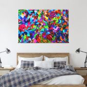 ポリネシアンパターン32x48 キャンバスプリント (インサイチュ (寝室))
