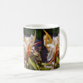 ポリネシアン ドラゴン サボテン 夜の花 コーヒーマグカップ (正面右)