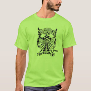 ポリネシア人のPueoの"フクロウ"のティー Tシャツ