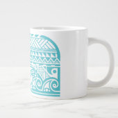 ポリネシア人/Tiki/種族の波の波のマグ ジャンボコーヒーマグカップ (右)