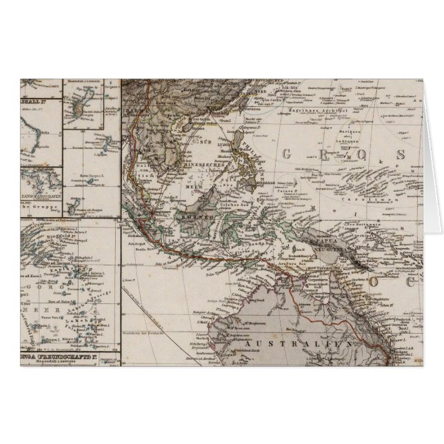 ポリネシア地図 (正面横)