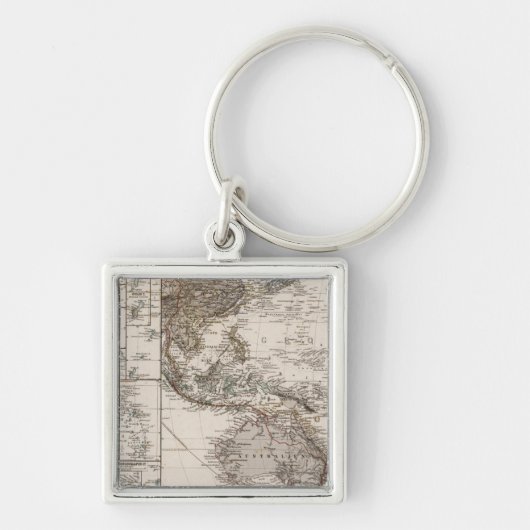 ポリネシア地図 キーホルダー (正面)