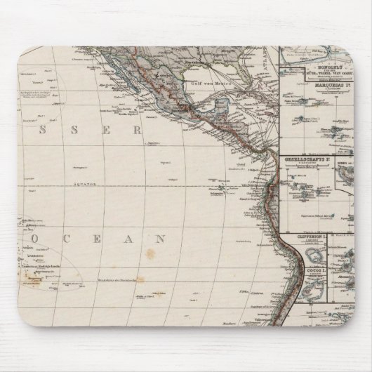 ポリネシア地図 マウスパッド (正面)