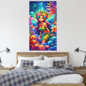 ポリネシア妖精 キャンバスプリント (インサイチュ (寝室))