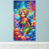 ポリネシア妖精 キャンバスプリント (インサイチュ (ウッドフロア))