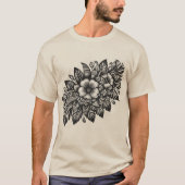 ポリネシア花 Tシャツ (正面)
