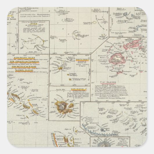 ポリネシア諸島 スクエアシール (正面)