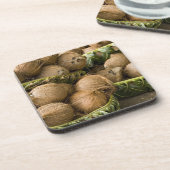 ポリネシア,トンガ王国。ココナッツの表示 コースター (左側)