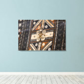 ポリネシア，トンガ王国。タパ詳細 キャンバスプリント (インサイチュ (ウッドフロア))