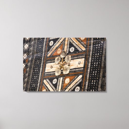 ポリネシア，トンガ王国。タパ詳細 キャンバスプリント (正面)