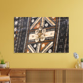 ポリネシア，トンガ王国。タパ詳細 キャンバスプリント (インサイチュ (リビング))