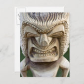 ポリネシア,トンガ王国。ティキのクローズアップ ポストカード (正面/裏面)