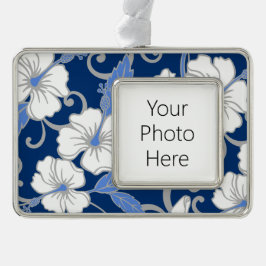 ポリネシア・ドリーム（青） シルバープレートフレームオーナメント