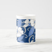ポリネシア・ドリーム（青） ボーンチャイナマグカップ (正面)