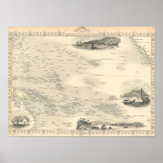 ポリネシア |太平洋諸島海 ポスター (正面)