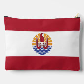 ポリネフランスのシア国旗 アクセサリーポーチ (裏面)